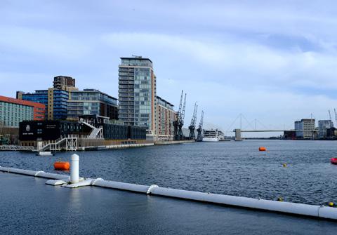 A view of royal docks