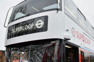 A superloop branded London bus