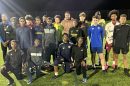 Chuba Akpom with MP Sports Academy players