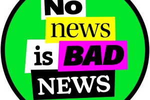 A logo with punk-style lettering reading 'No News is Bad News'