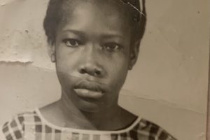 A photograph of a young girl