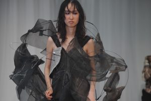 a model on a catwalk