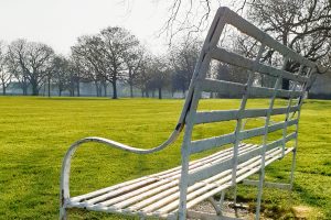 A bench in West Ham Park