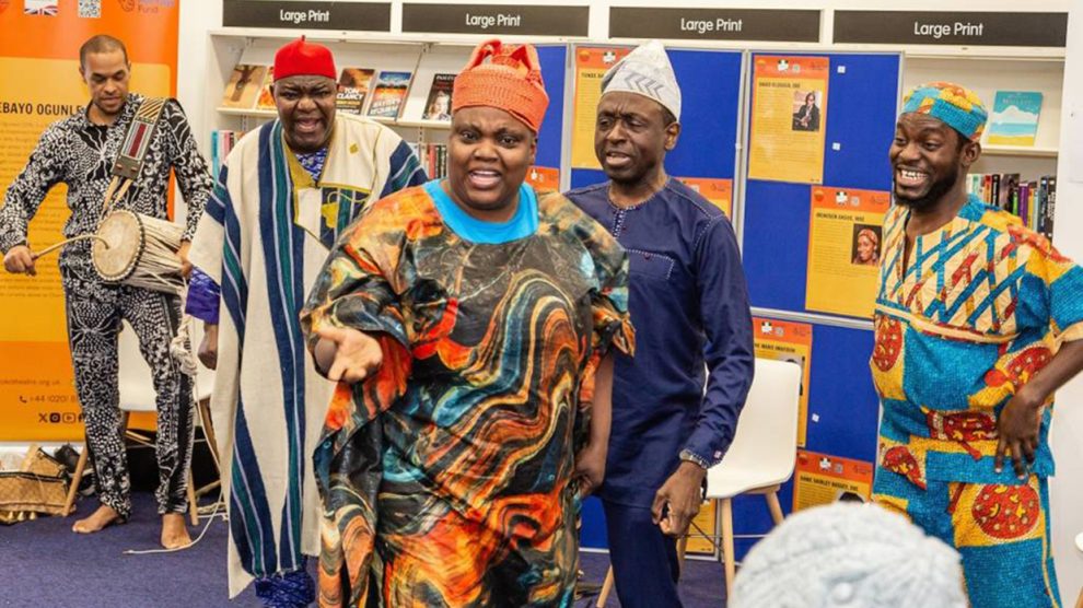 people wearing clothes in a Nigerian style