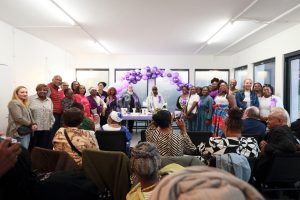 A group of people celebrate