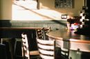 A stock image of a pub interior lit by sunlight