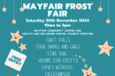 flyer of Frost Fair community event on 30 November