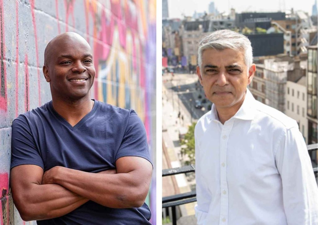 Shaun Bailey (left, credit Wikimedia Commons) and Sadiq Khan (right, credit GLA)