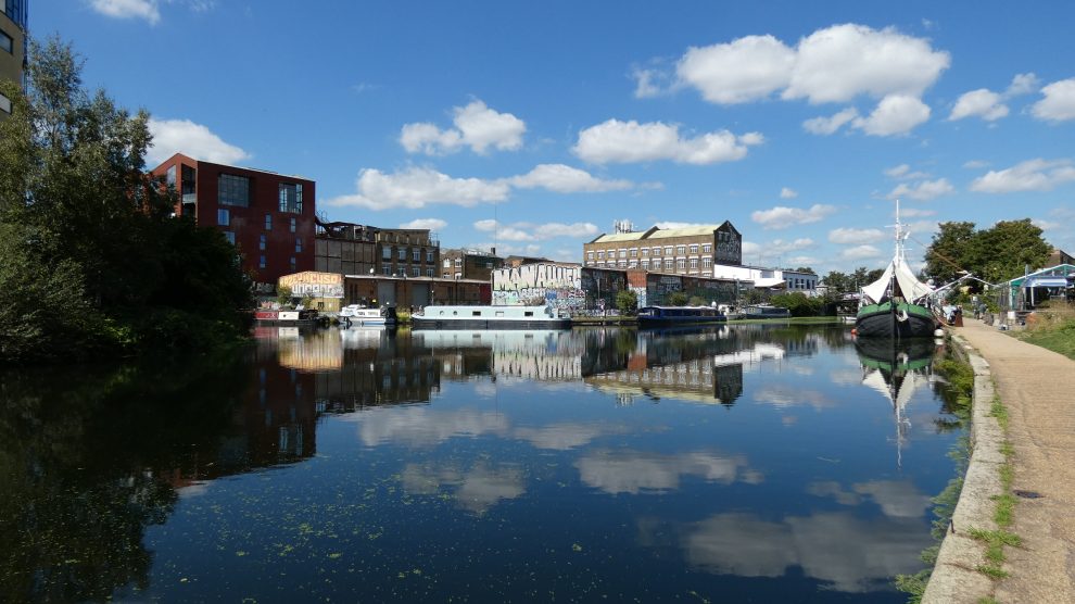 The River Lee Navigation in Newham