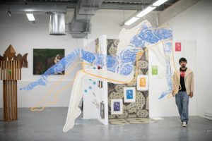 Part of an art exhibition at University at East London