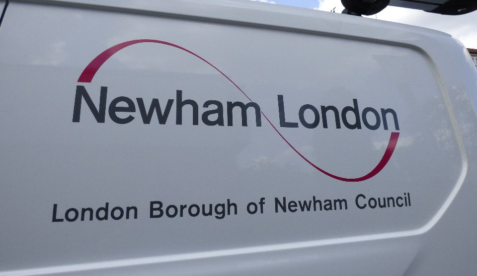 The side of a Newham Council branded van