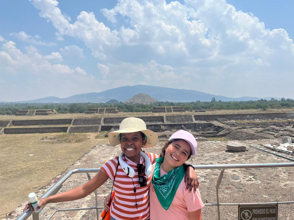 Two Newham schoolchildren pictured in Mexico