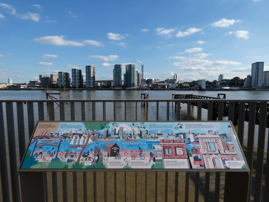 The River Thames viewed from Pier Road, North Woolwich