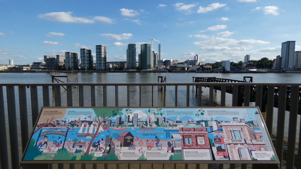 The River Thames viewed from Pier Road, North Woolwich