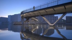 Designs for new Royal Victoria Dock bridge (credit Moxon Architects)