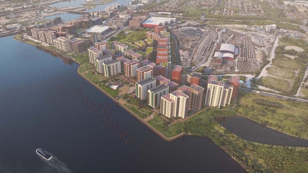 What developers say the first phase of the Beckton Riverside development could look like (credit St William Homes/JTP)