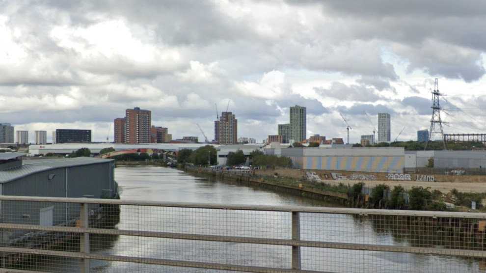 Mayer Parry Bridge would be built to the north of the A13 Newham Way (credit Google)