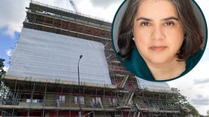 The Greenhill Centre development and (inset) Newham cabinet member Rita Chadha