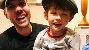 Nathan Servini and his son Arthur (credit Nathan Servini)