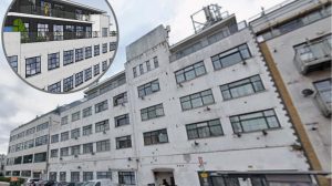 Sarwan House as it looks now (credit Google) and (inset) how it is expected to look with an additional two storeys (credit Locus Architecture)