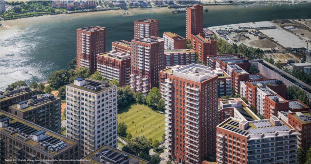 How Ballymore says its new development on Knights Road in Silvertown will look (credit Ballymore)