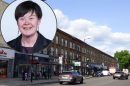 Barking Road and (inset) Susan Masters