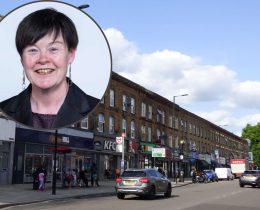 Barking Road and (inset) Susan Masters