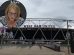 London Stadium and (inset) stadium boss Lyn Garner