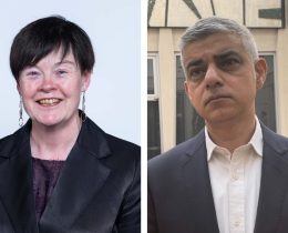 Susan Masters (left) and Sadiq Khan (right)