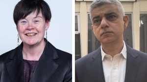 Susan Masters (left) and Sadiq Khan (right)