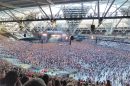Foo Fighters performing at London Stadium in 2018