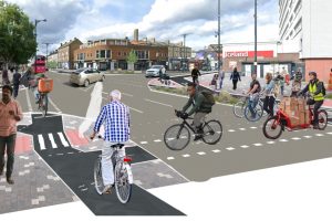 New cycle lanes in Forest Gate
