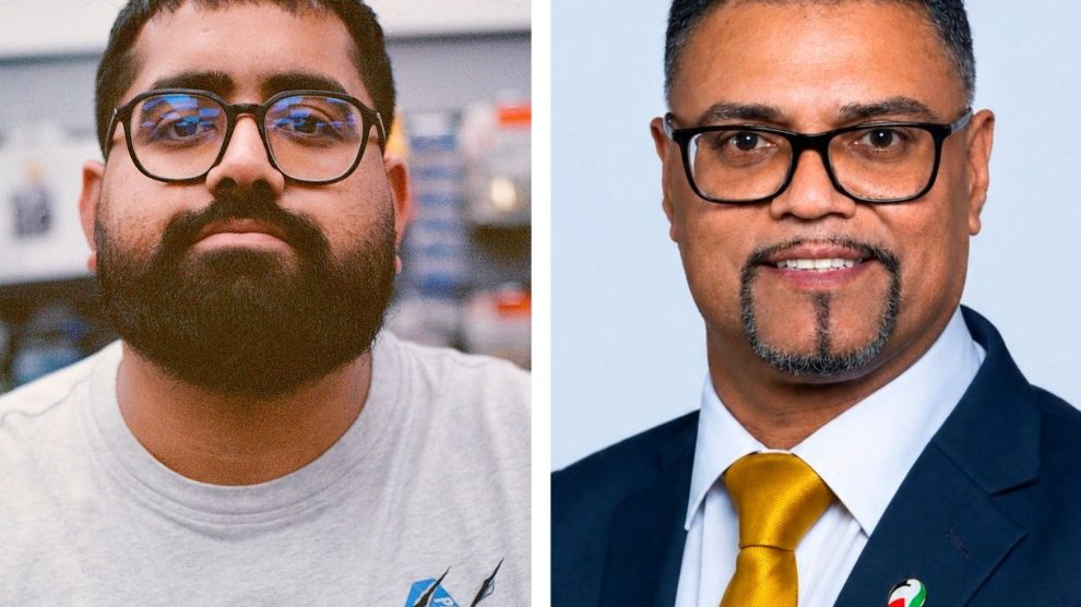 Newham Green group leader Arshan Baskaran (left and (right) Newham Independents group leader Mehmood Mirza