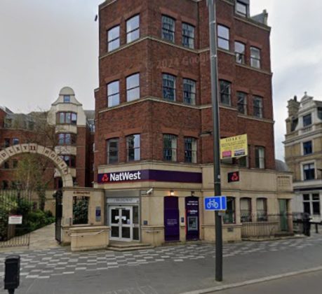 The former NatWest bank branch in Stratford Broadway (credit Google)