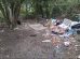 The 'drug den' on the footpath next to Alders Brook (submitted by a resident)